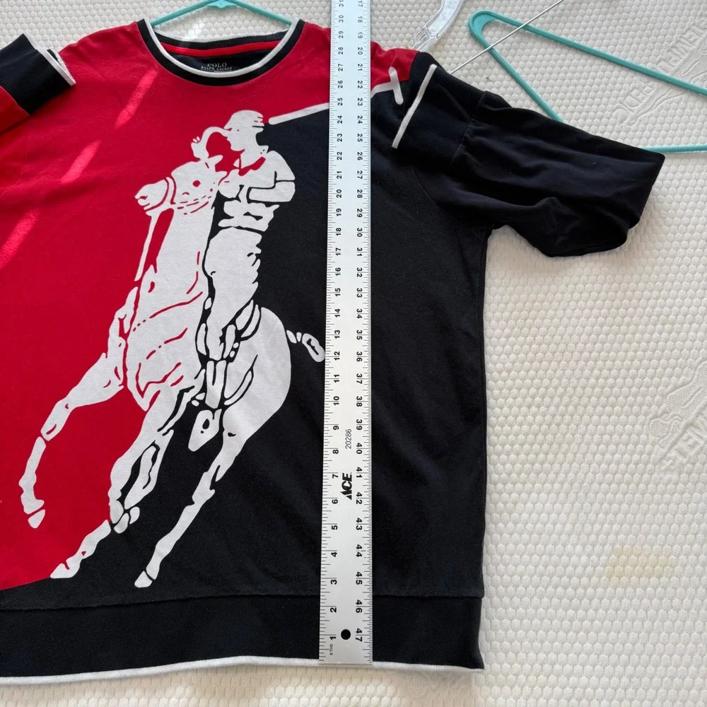 Polo Ralph Lauren Performance Big Pony Sweatshirt Red Black XL